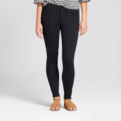 Women's Mid-Rise Jeggings - Universal Thread™ Black | Target