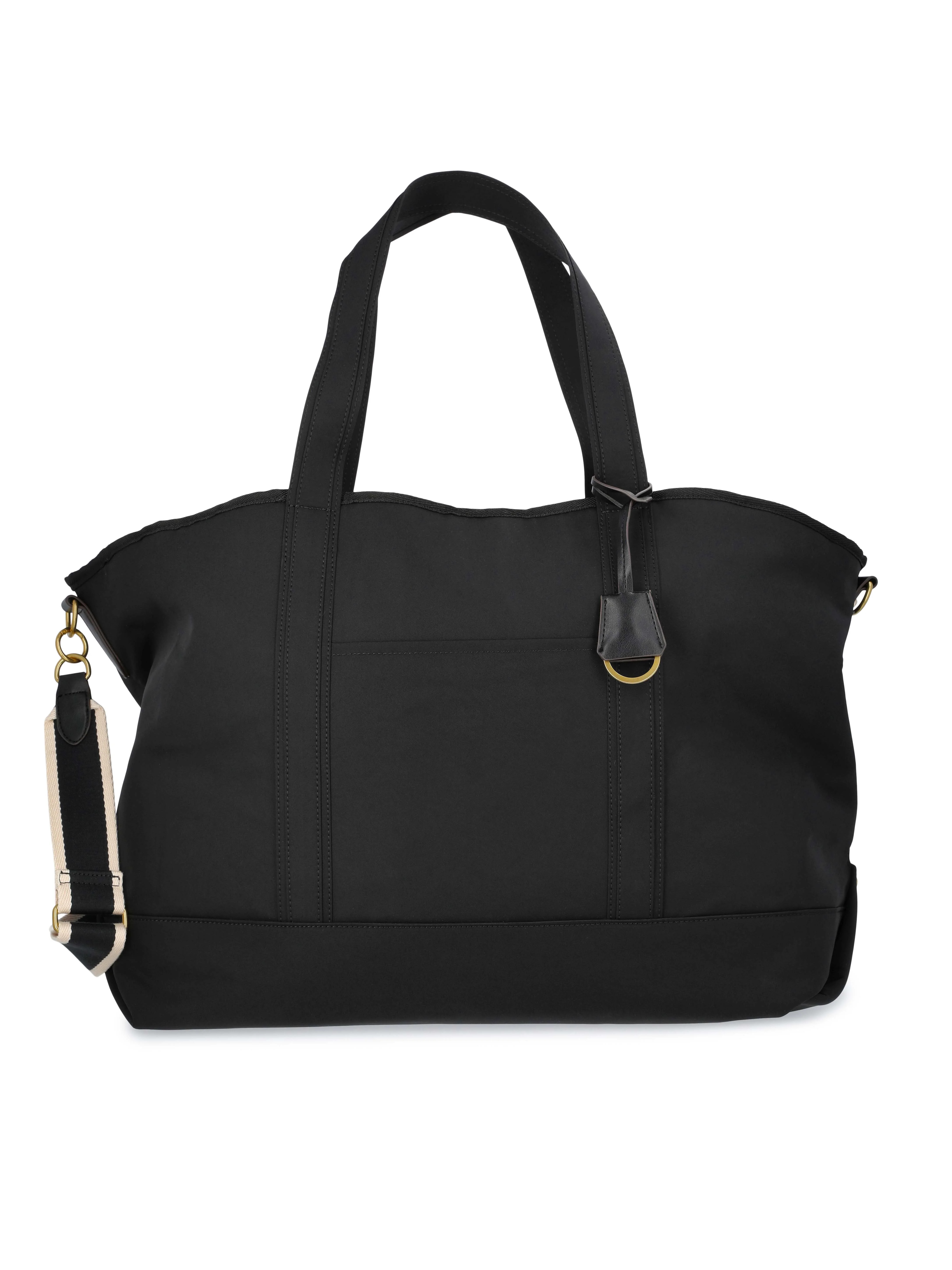 Free Assembly Women's Nylon Boat Tote, Black | Walmart (US)