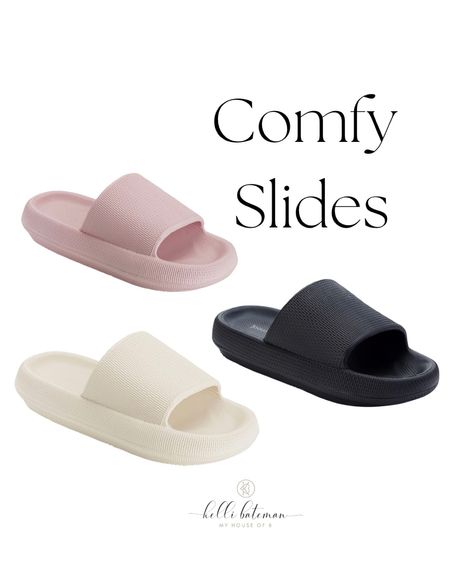 Comfy slides: multiple color options. Tap either photo to go to the website with the variety of color options. :) 

#LTKSeasonal #LTKstyletip #LTKFind