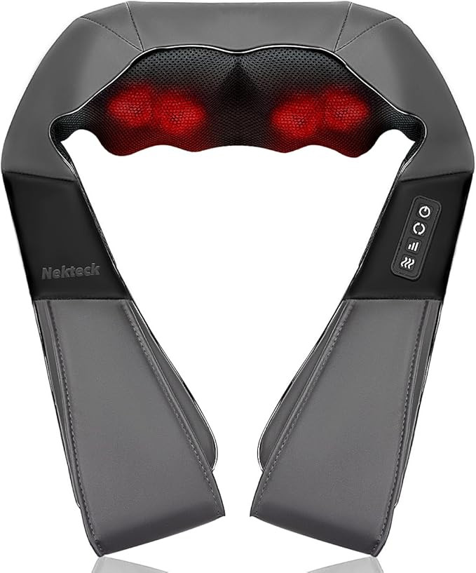 Shiatsu Neck and Back Massager with Soothing Heat, Electric Deep Tissue 3D Kneading Massage for S... | Amazon (US)