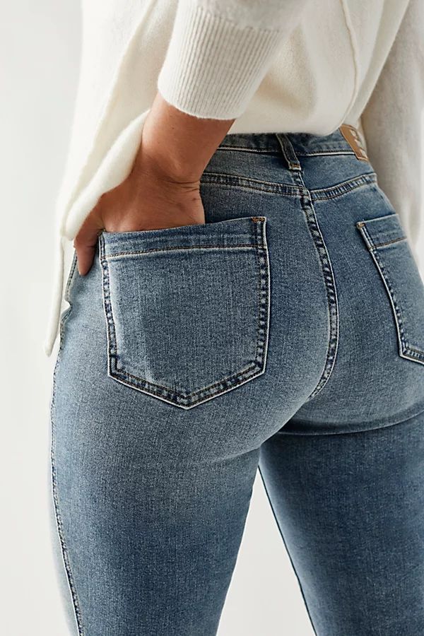 CRVY High-Rise Vintage Straight Jeans by We The Free at Free People, Turn The Tables, 35 | Free People (Global - UK&FR Excluded)
