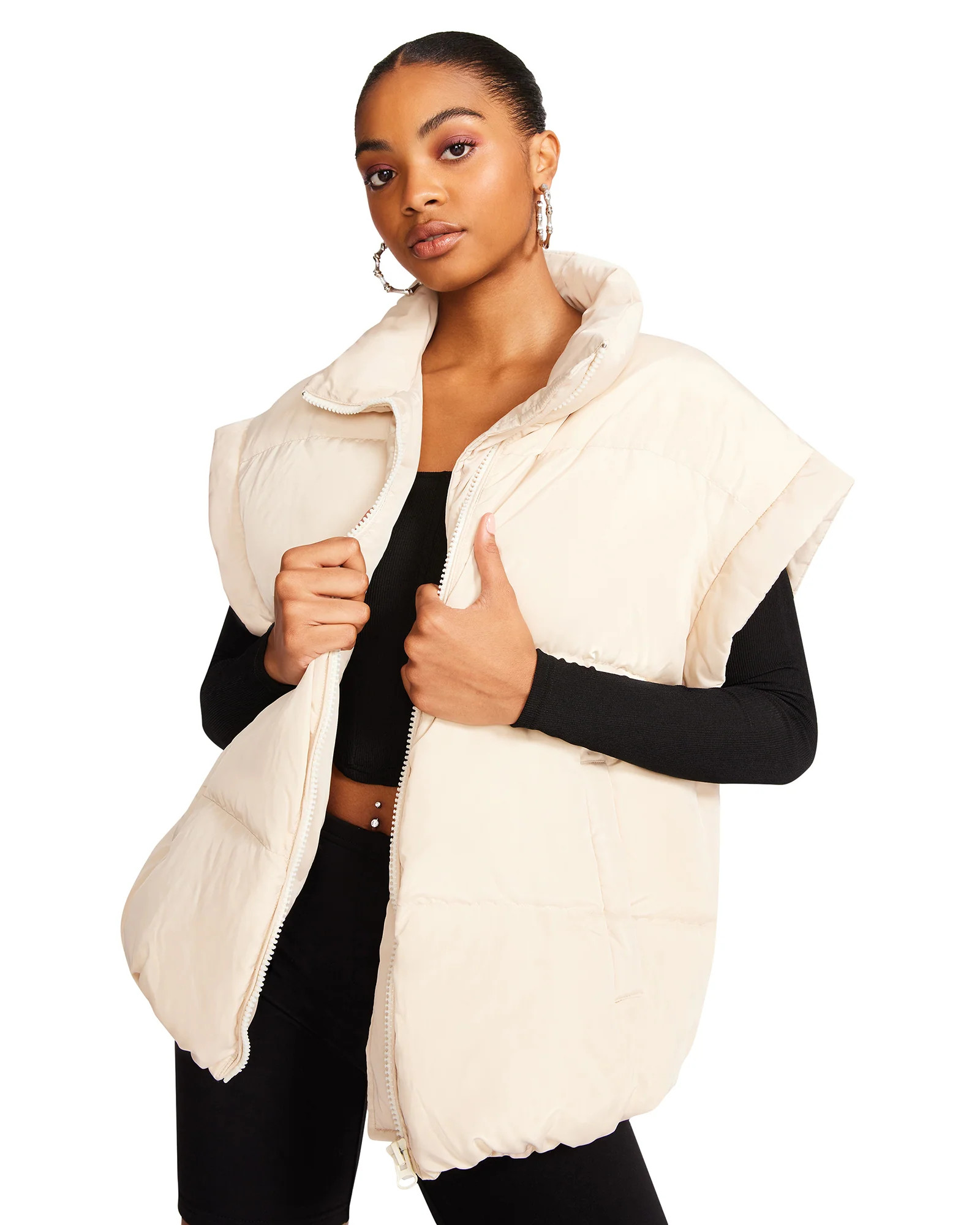 LEIA VEST BEIGE | Steve Madden (US)