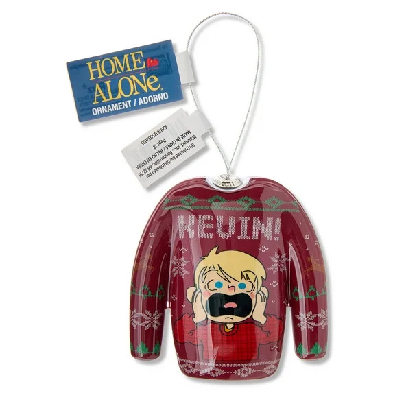 Home Alone, Ugly Sweater, Decoupage Ornament, 3.35" Tall. White, Green, Collectible, by Ruz - Wal... | Walmart (US)