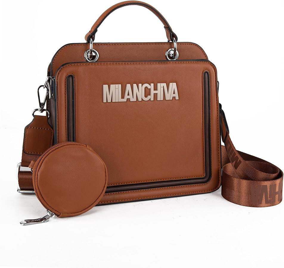 Milan Chiva Quilted Small Tote Bag for Women Top Handle Purse with Coin Purse | Amazon (US)