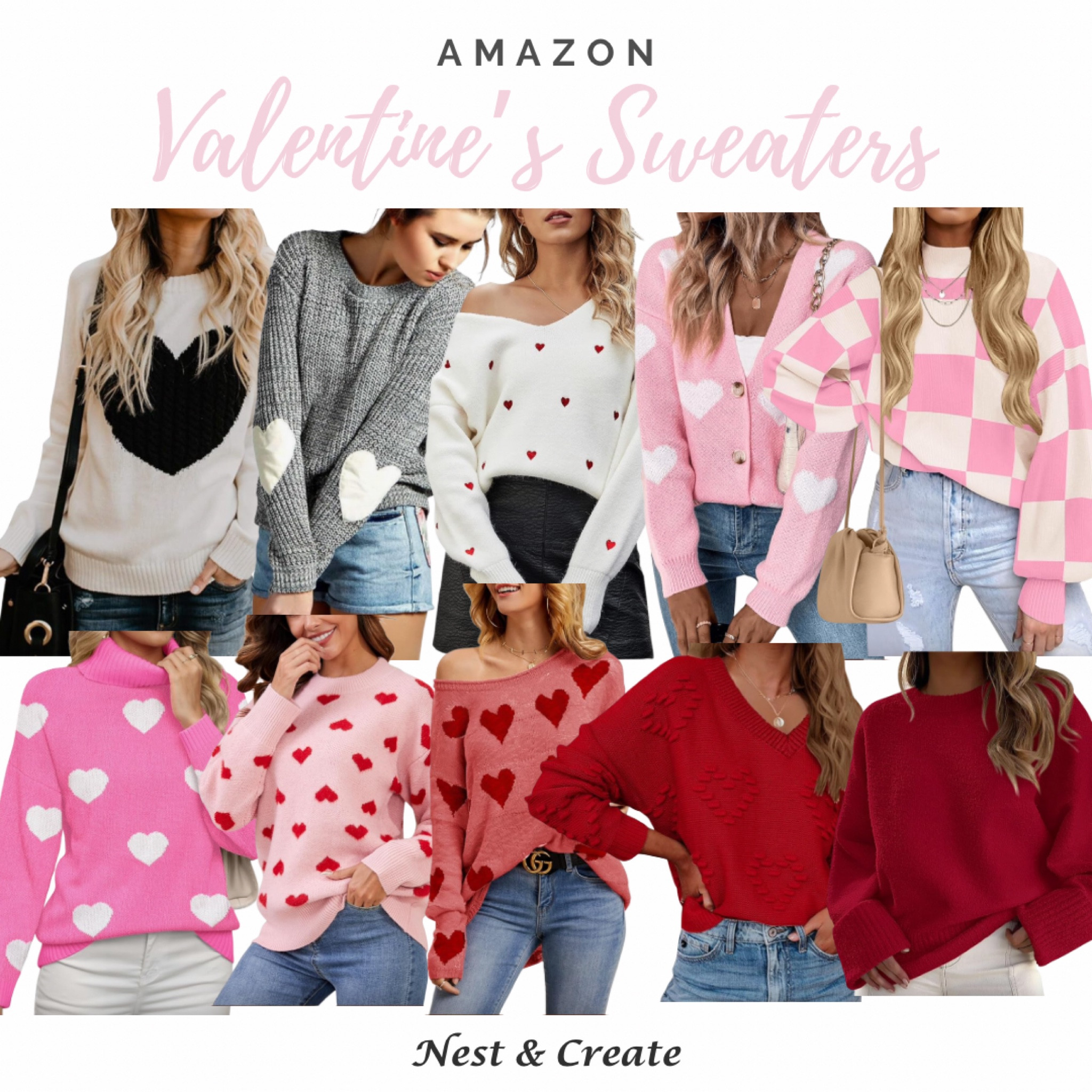 Get cozy and cute this Valentine’s Day with these heartwarming sweater picks! 💕 Perfect for a date night, Galentine’s, or just feeling the love! 💌 Shop these adorable styles through the link. #ValentinesDayStyle
#HeartSweaters
#LTKValentines

#LTKGiftGuide #LTKStyleTip #LTKSeasonal