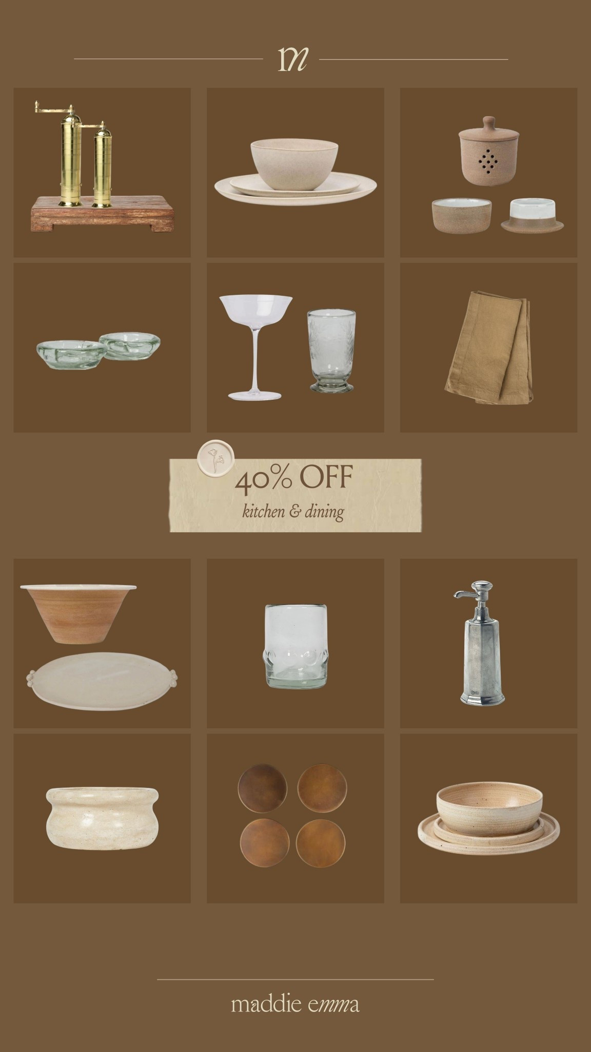 40% OFF: kitchen & dining

#LTKHome #LTKSaleAlert