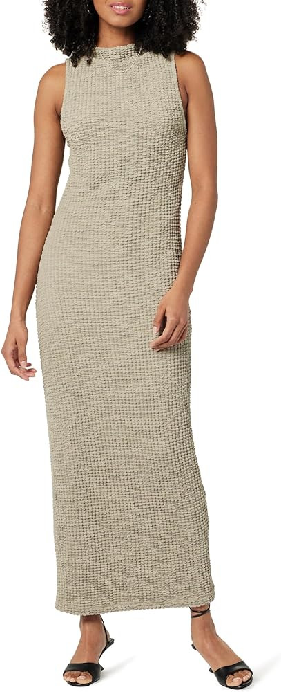 The Drop Women's Lena High Neck Textured Midi Dress | Amazon (US)