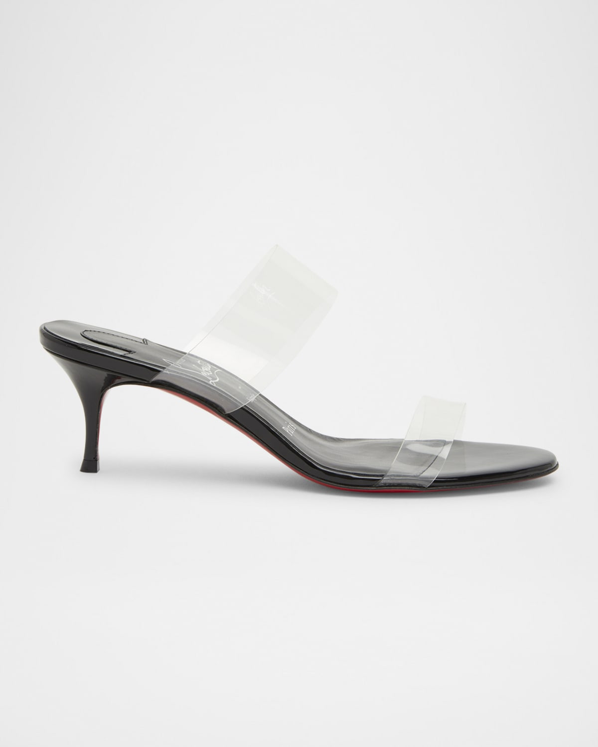 55mm Just Nothing Clear Slide Sandals | Neiman Marcus