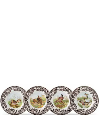 Spode Festive Fall Collection Woodland Canape Plates, Set of 4 | Dillard's | Dillard's