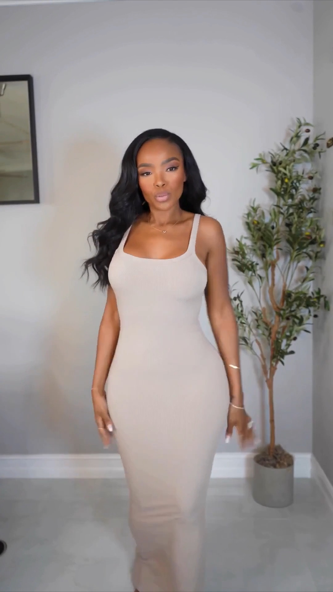 A timeless neutral moment that works for so many occasions — simple, flattering, and easy to style up or down. The soft drape and clean lines make this one of those pieces you’ll keep reaching for season after season.

Perfect for date night, vacation dinners, brunch, or an elevated everyday look.

📏 Sizing & Fit  
Wearing size Small  
Height: 5'4"  
Weight: 138 lbs  
Bust: 34D  
Waist: 27"  
Hips: 40"  

This is one of those outfits that can be styled multiple ways, so the cost per wear really adds up over time. A great long-term shopping piece that works year-round with layers, jackets, or sandals.

Tap to get details and save this for later if you’re building a versatile neutral wardrobe.

Neutral outfit inspiration, everyday outfit ideas, capsule wardrobe staples, flattering dresses for curves, minimal outfit styling, casual chic looks, versatile fashion pieces.

Follow me on Instagram and YouTube @kirasfashionfinds 


#LTKgrwm #LTKPetite #LTKootd