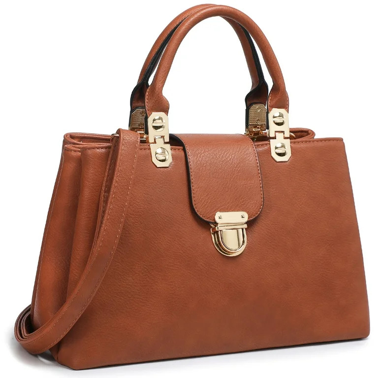 Dasein Women Satchel Handbags Top Handle Purse Medium Tote Bag Vegan Leather Shoulder Bag | Walmart (US)