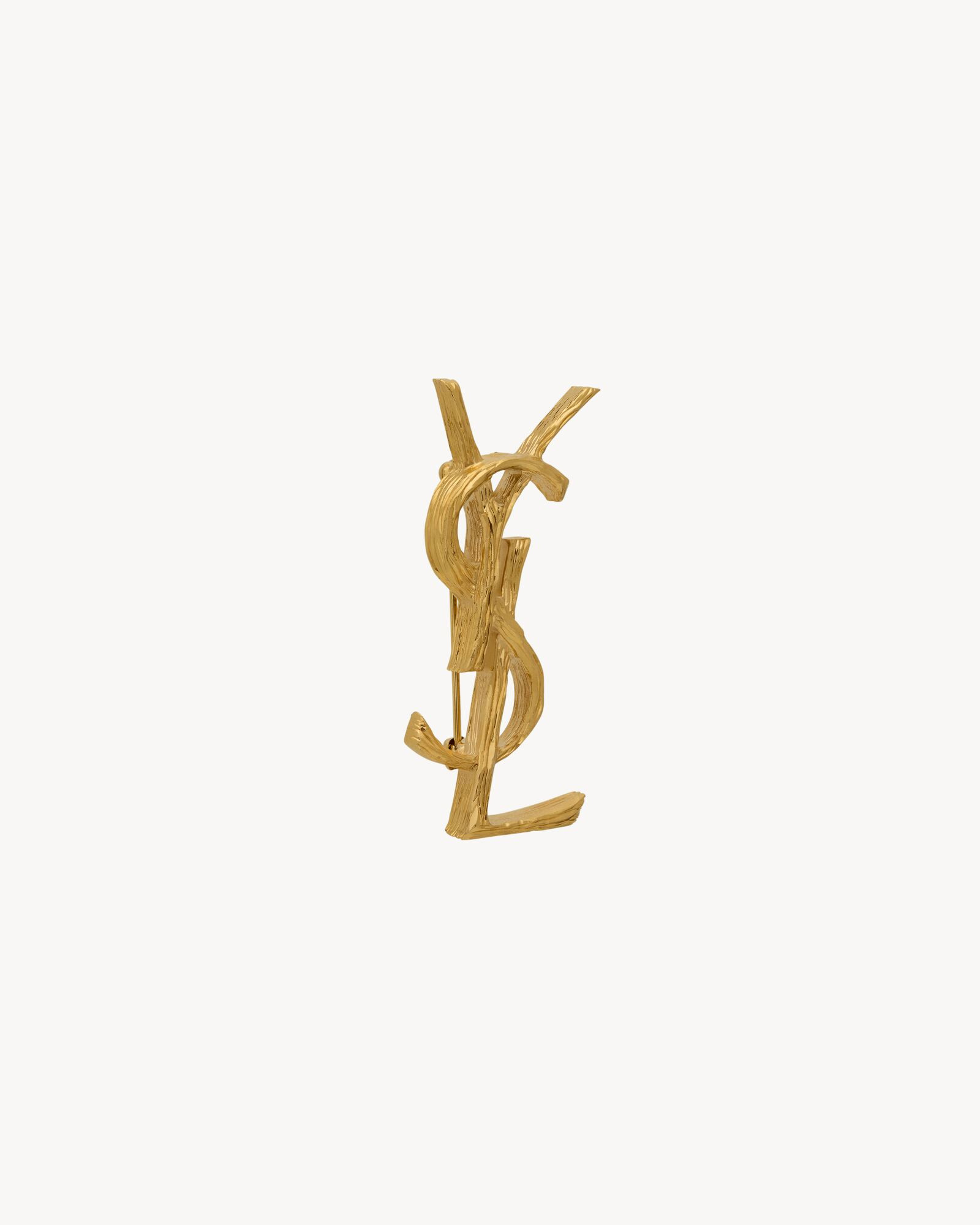 opyum ysl brooch in metal | Saint Laurent Inc. (Global)