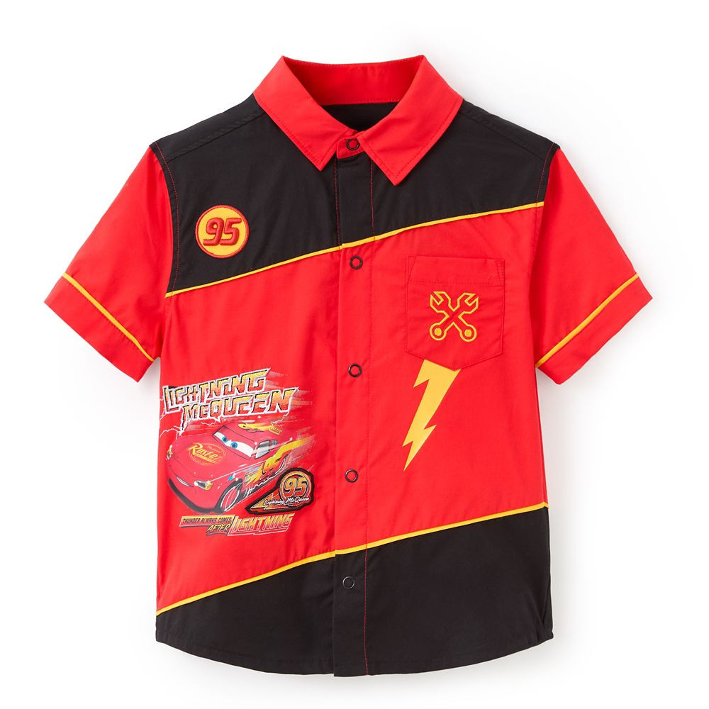 Lightning McQueen Woven Shirt for Kids \u2013 Cars | Disney Store | Disney Store