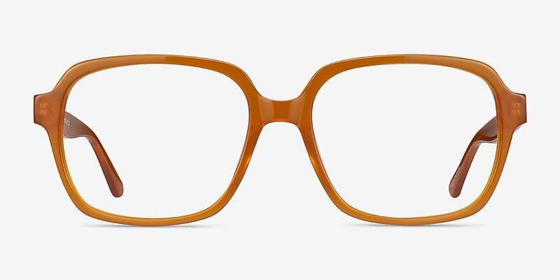 Tompkins Square Clear Brown Full Rim Eyeglasses | Eyebuydirect | EyeBuyDirect.com