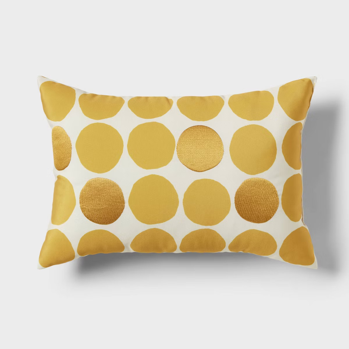Oblong Decorative Pillows Dark Yellow/Ivory - Room Essentials™ | Target