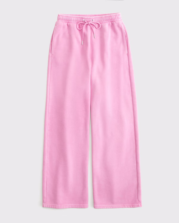 High Rise Sunday Wide Leg Sweatpant | Abercrombie & Fitch (US)