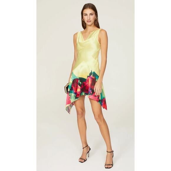 Nicholas Sherina Yellow Floral Mini Dress | Poshmark