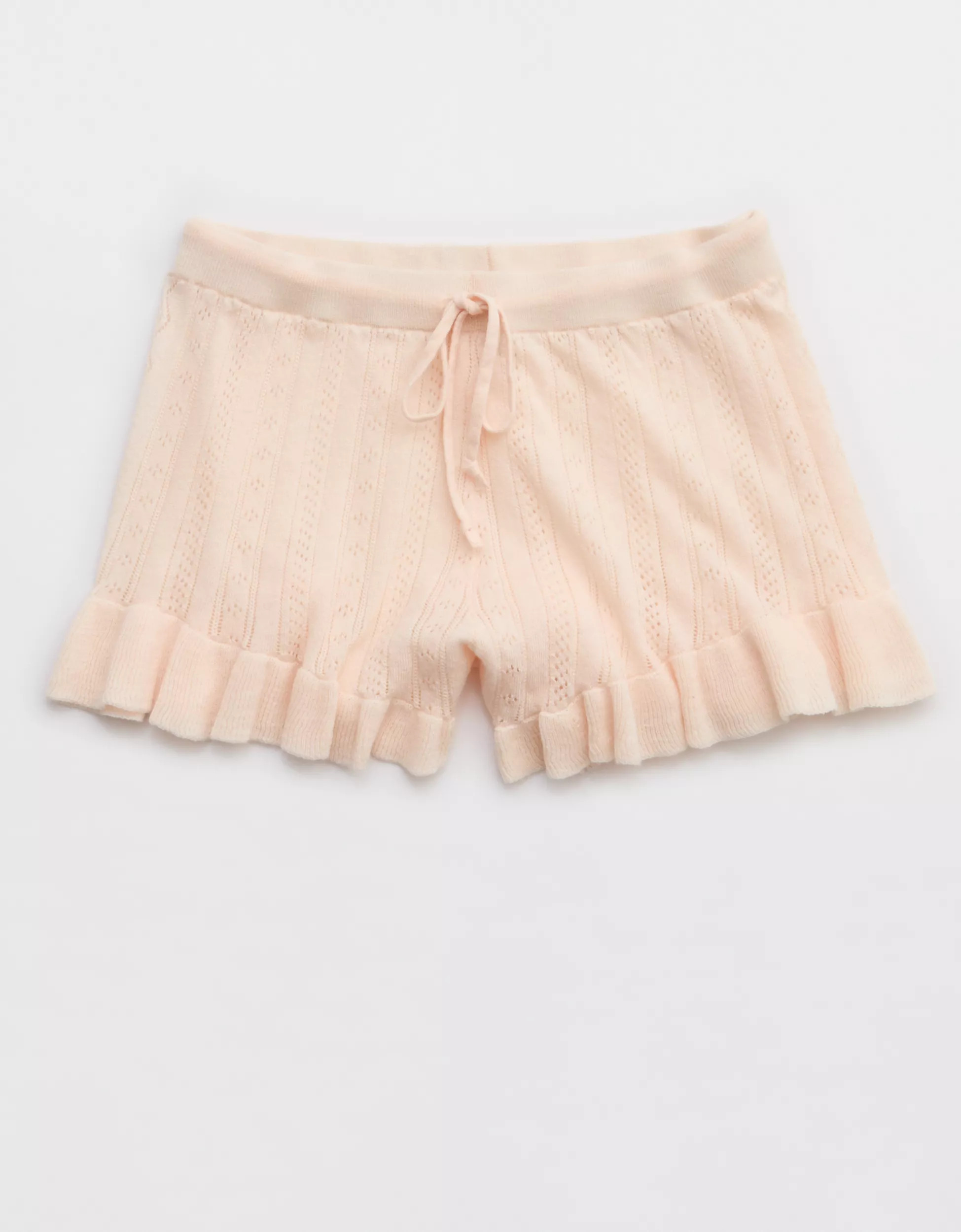 Aerie x Emily + Meritt Pointelle Sweater Short | Aerie