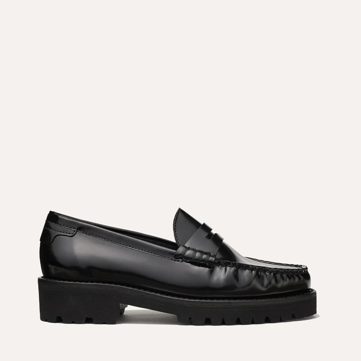 The Louisa Loafer - Black Calf | Margaux