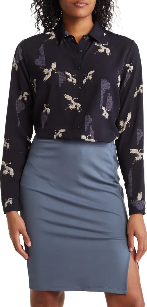 Long Sleeve Button Front Shirt | Nordstrom Rack