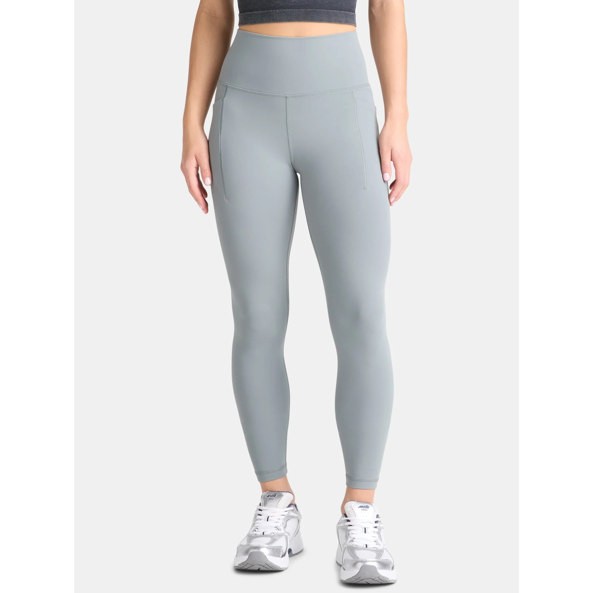 Avia Women's and Women's Plus SoftSculpt High Rise Full Length Leggings with Pockets, Sizes XS-4X | Walmart (US)