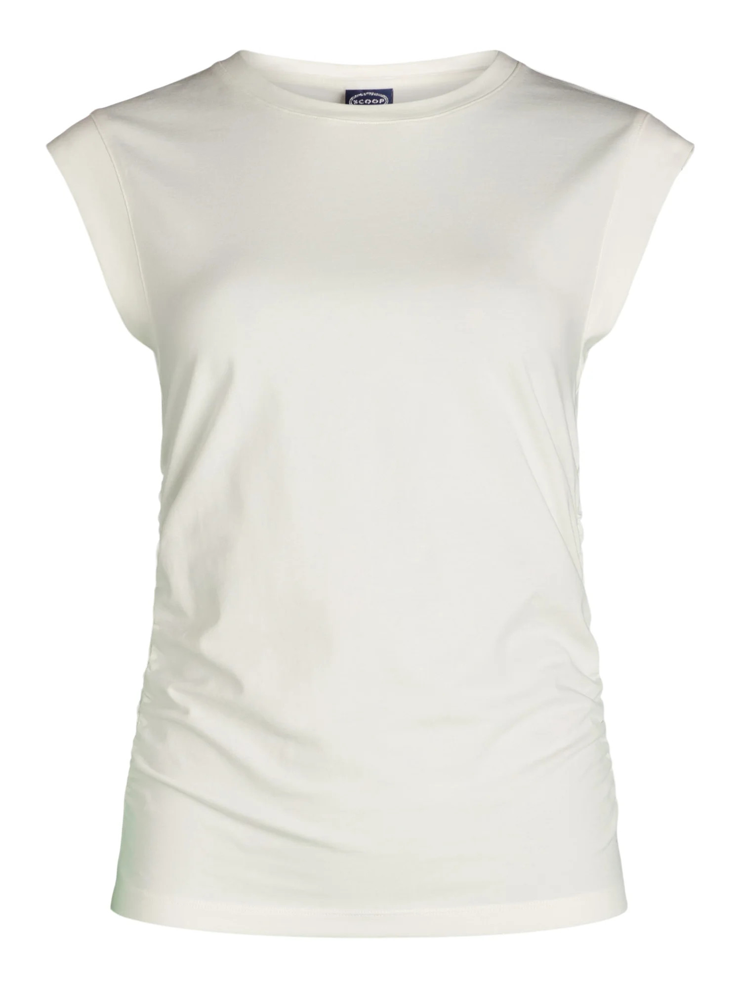 Scoop Women's Ruched Top with Cap Sleeves, Sizes XS-XXL | Walmart (US)