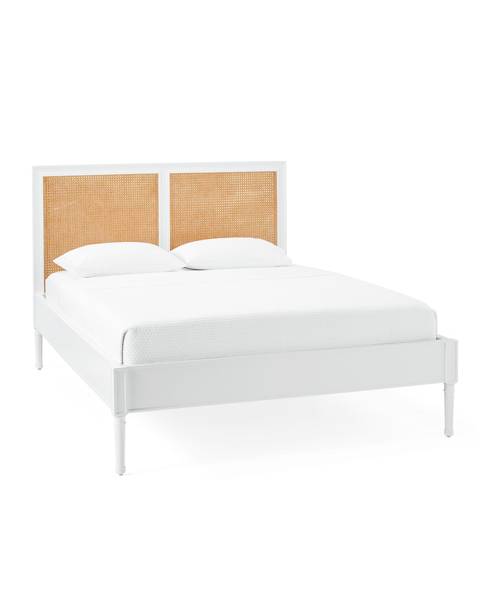 Harbour Cane Bed - White | Serena and Lily