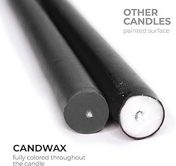 CANDWAX 12 inch Taper Candles Set of 4 - Dripless and Smokeless Candle Unscented - Slow Burning B... | Amazon (US)