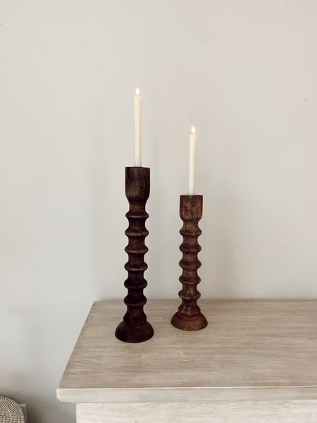 Love these frameless taper candles from Amazon , they have a remote - timer options and can dim them or make them brighter! 

#LTKhome