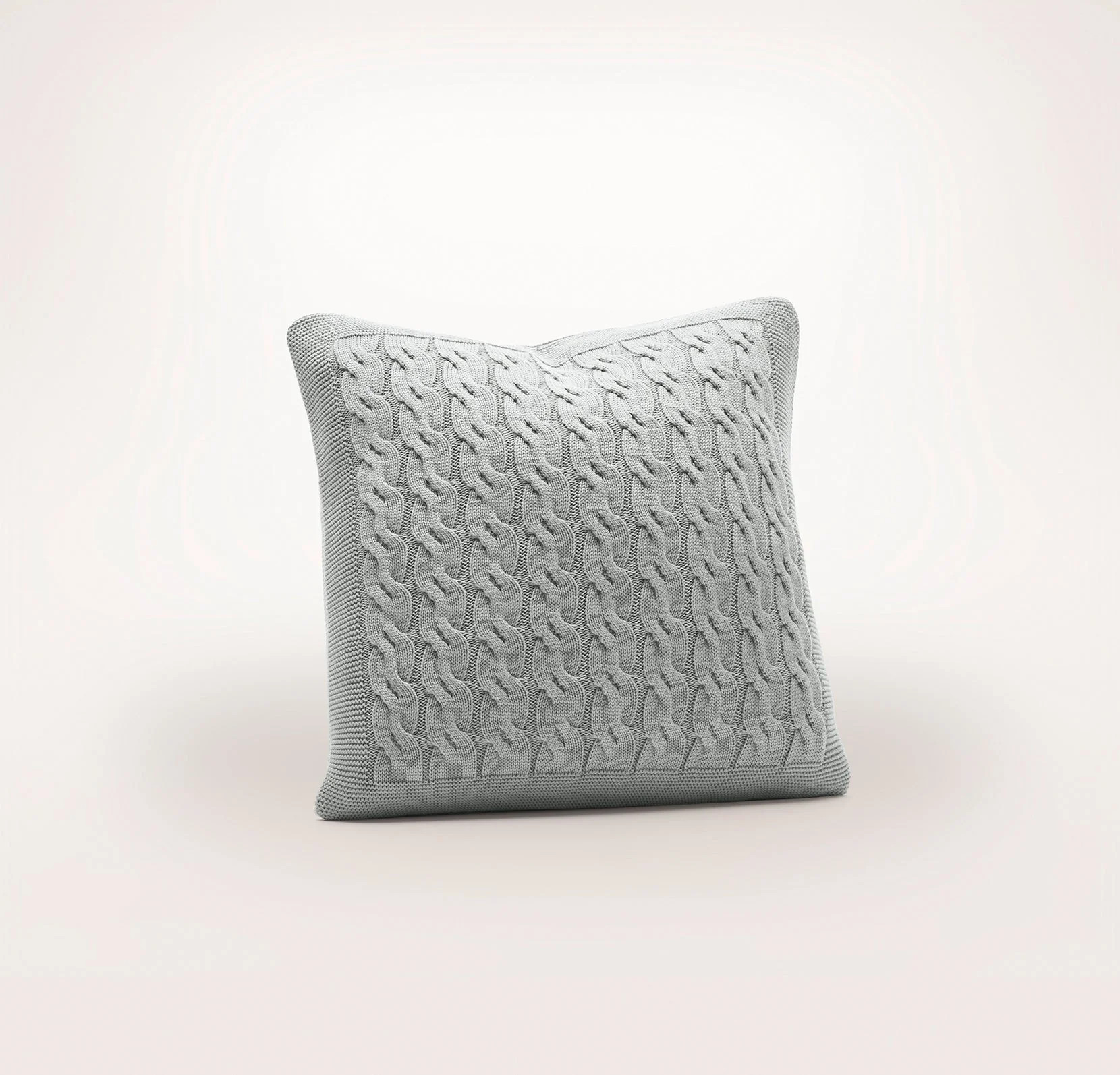 Modern Cable Knit Pillow Cover | Elegant Home Decor | Boll & Branch | Boll & Branch