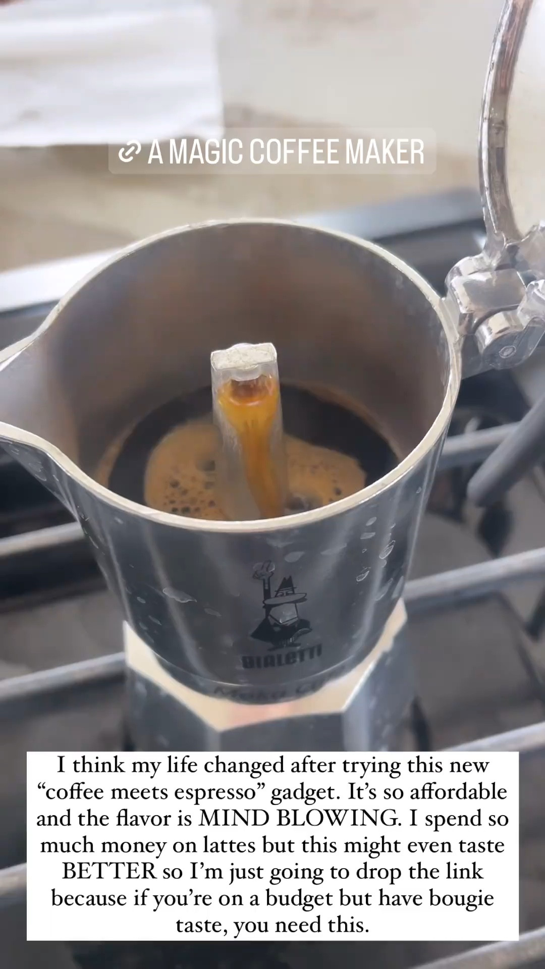 Stop buying expensive lattes! This little espresso maker will replace your coffee pot or Starbucks lattes in a heartbeat and it’s under $50! Don’t get me wrong I LOVE an iced latte from a coffee shop but there are times when I spend way too much money on them. This Italian espresso maker makes unbelievable espresso and it’s actually a hybrid of the smooth flavor of coffee with the punch of espresso. I can’t explain how delicious it is! If you’re a coffee lover you need this in your life ASAP. I would also highly recommend an electric tea kettle since you do need to heat up the water before you put it on the stove and I’ve linked one here!

#LTKfindsunder100 #LTKhome #LTKfindsunder50