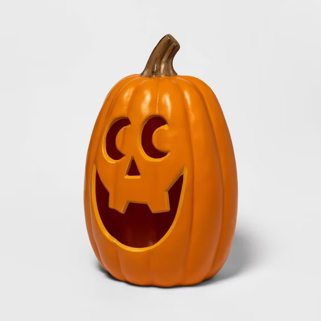 20" Light Up Pumpkin Orange Halloween Decorative Prop - Hyde & EEK! Boutique™ | Target