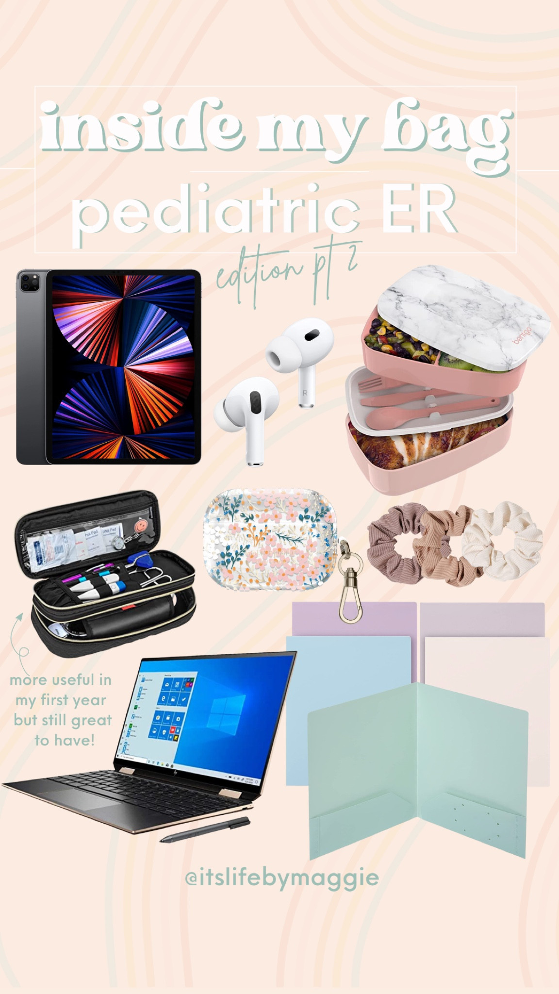 Inside my bag pediatric edition PART 2!

#medicalschool #medschoolmusthaves #gradgifts #amazonfinds #airpofs #onthego #lunchbox #lunchkit #bentgo #laptop #giftsfornurses #giftsforgrads #officefinds

#LTKworkwear #LTKunder100 #LTKFind