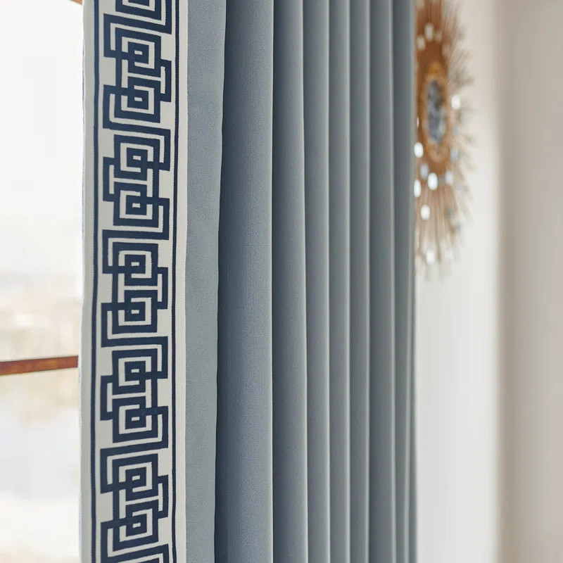 Allison Cotton Blend Room Darkening Curtain Pair | Wayfair North America