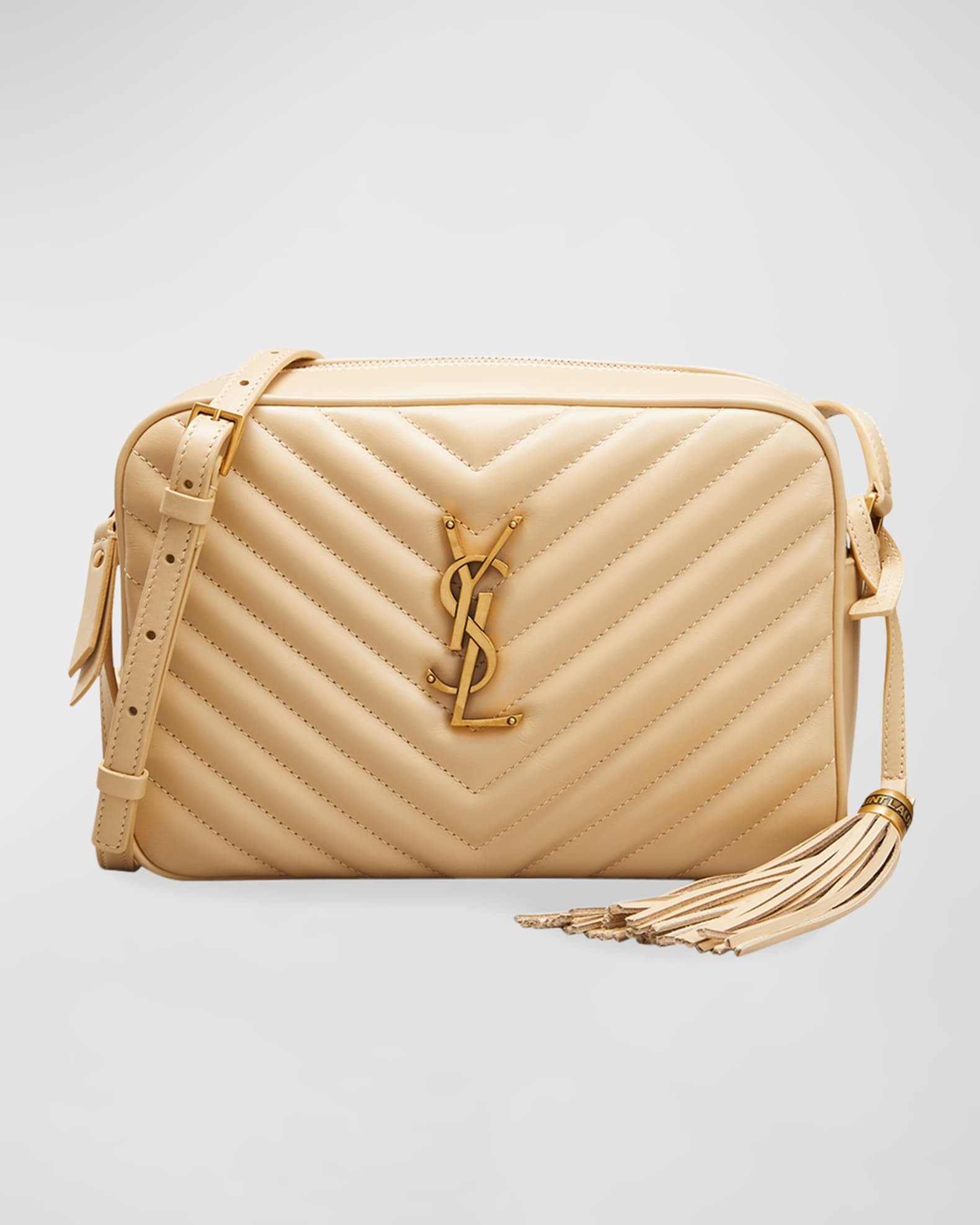 Saint Laurent Lou Medium Monogram YSL Calf Crossbody Bag | Neiman Marcus