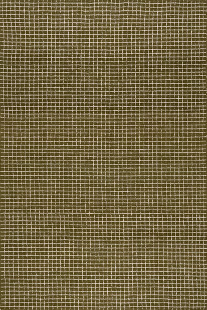 Moss Melrose Checked 2' 6" x 8' Area Rug | Rugs USA