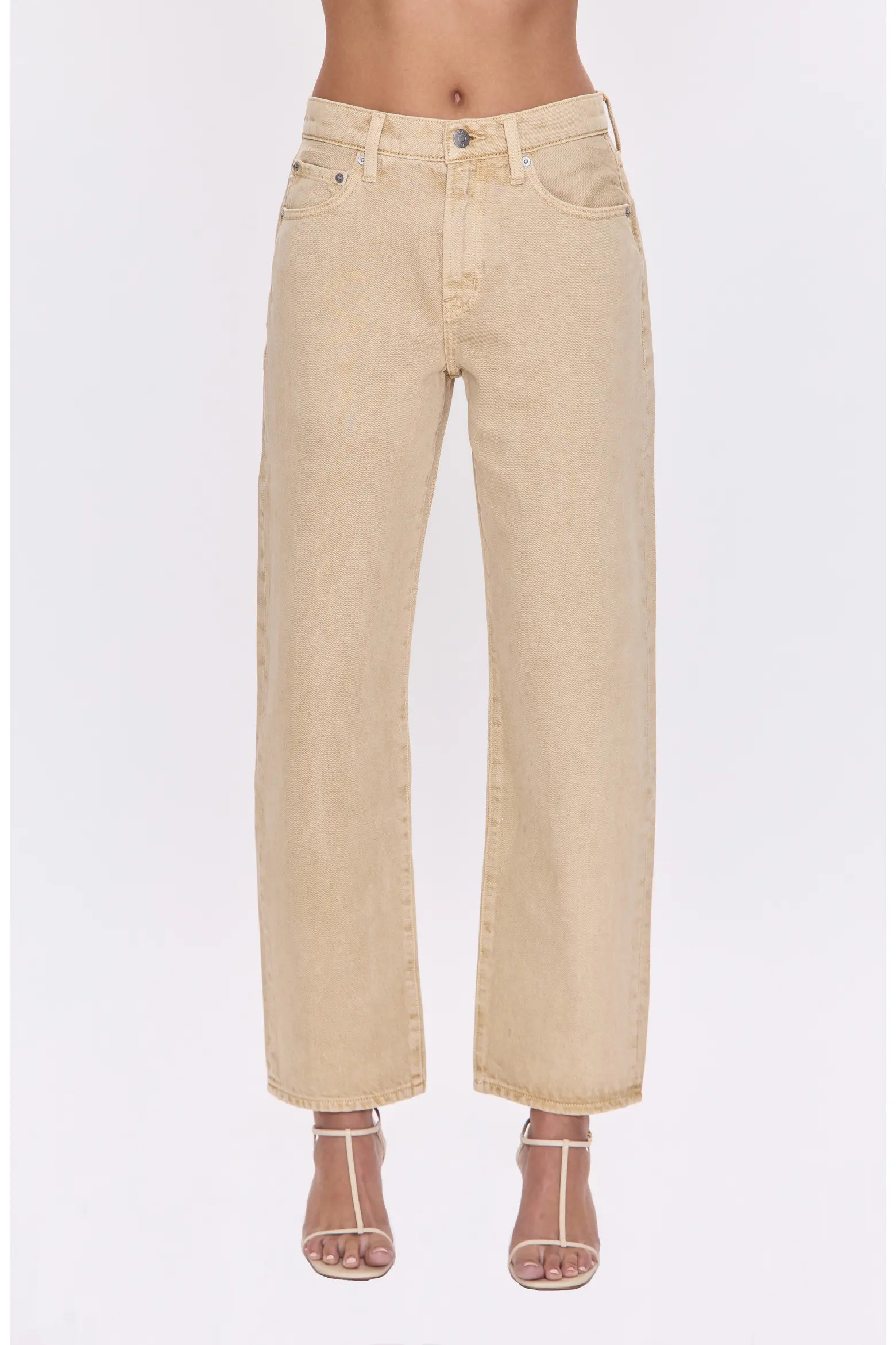 Pistola Lexi Mid Rise Bowed Straight Leg Jeans (Women) | Nordstrom | Nordstrom