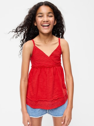 Sleeveless Eyelet Top for Girls | Old Navy (US)