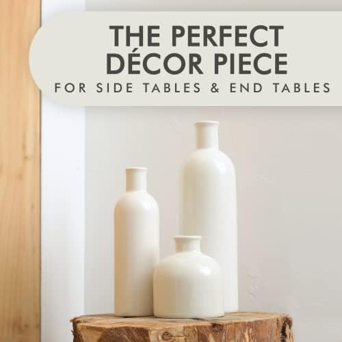 Ceramic Vases for Home Decor, White Vases for Decor, Modern Home Decor, Vases for Decor, Decor Va... | Amazon (US)
