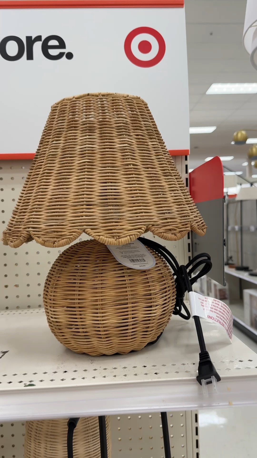 Gorgeous Rattan Lamp from Target!

#LTKHome #LTKWatchNow #LTKFindsUnder100