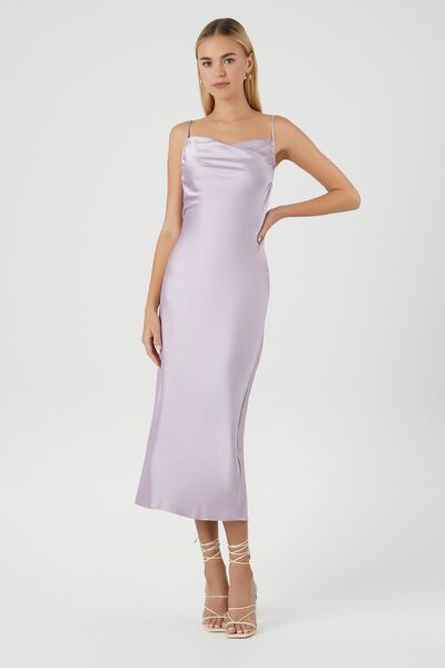 Satin Cowl Midi Slip Dress | Forever 21 (US)