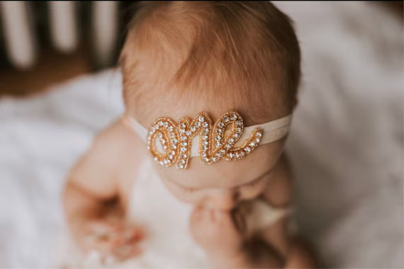First Birthday Headband First Birthday Outfit 1st Birthday - Etsy | Etsy (US)
