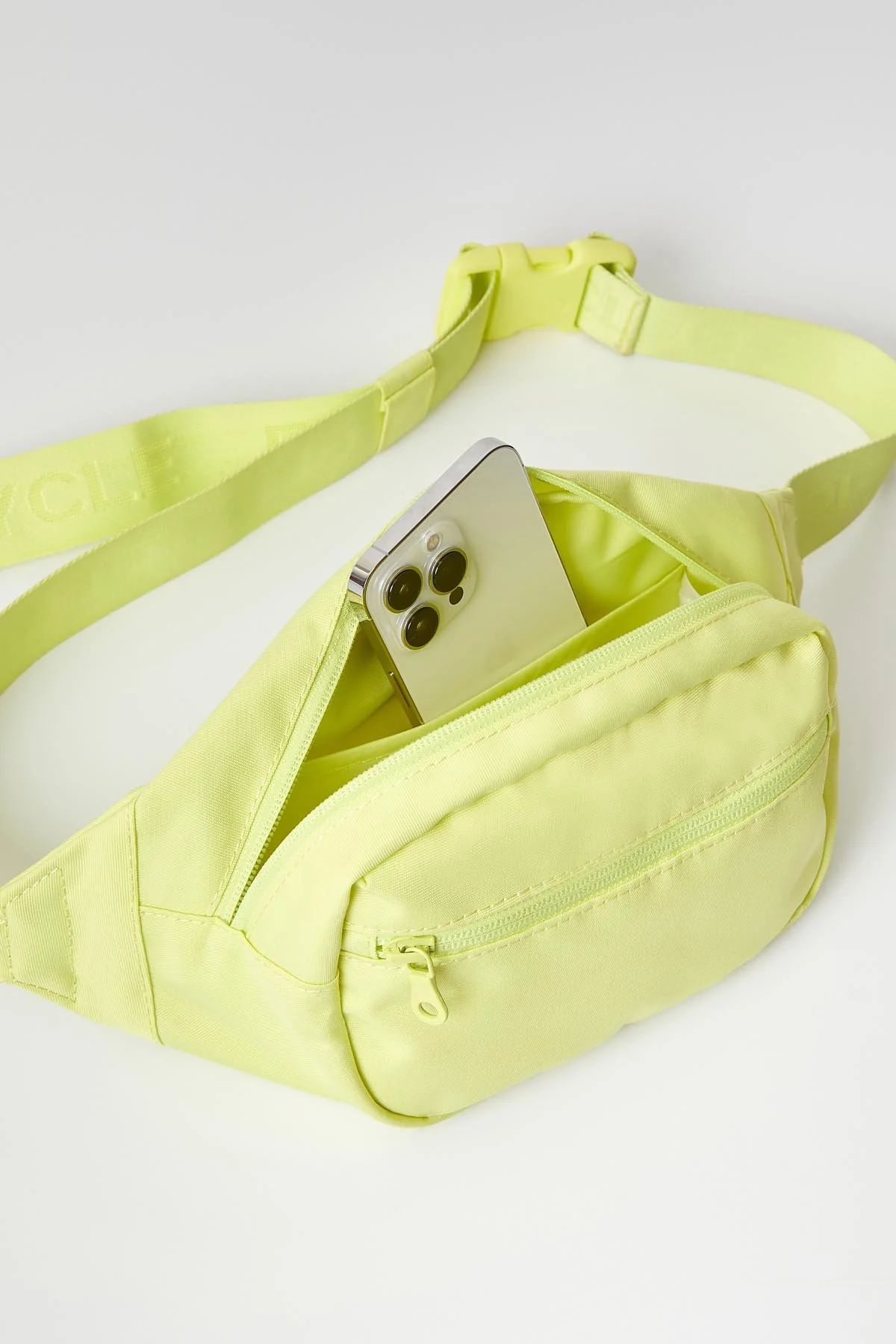 Electric Lime Please Recycle Fanny Pack | Girlfriend Collective