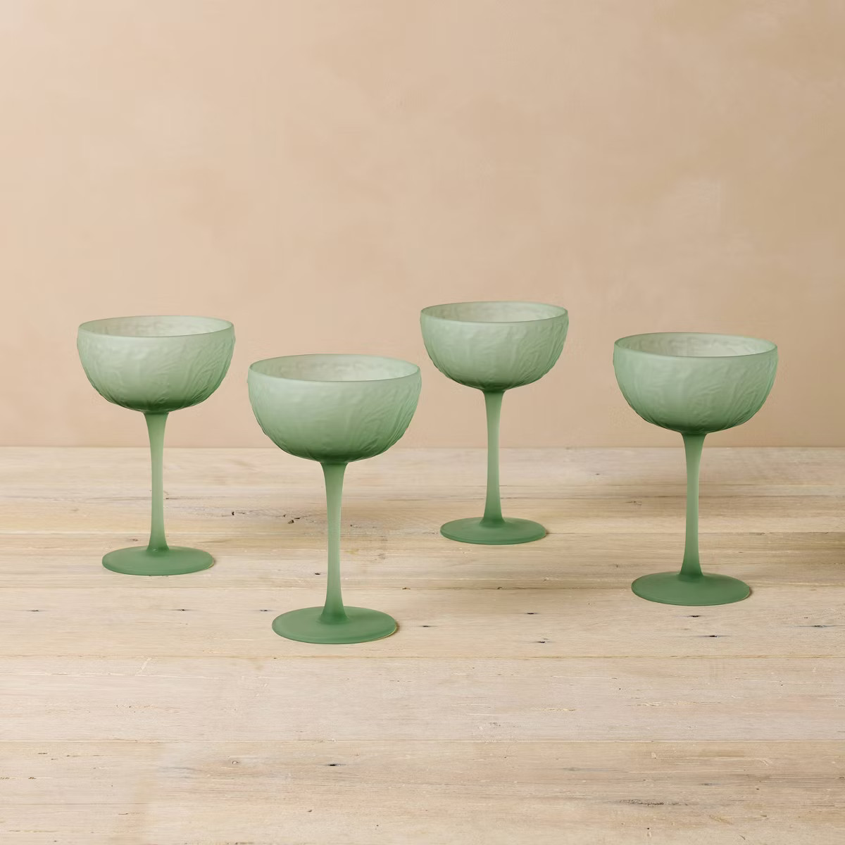 John Derian for Target Set of 4 Coupe Drinkware with Frosted Finish | Target