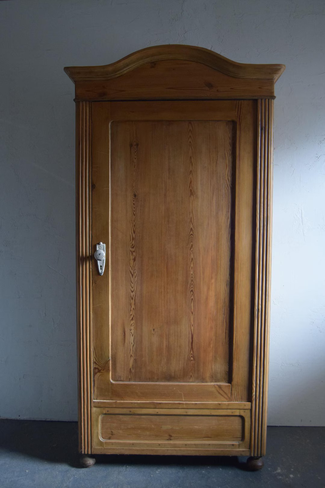 Antique European Single Door Pine Armoire/Wardrobe | Etsy (US)