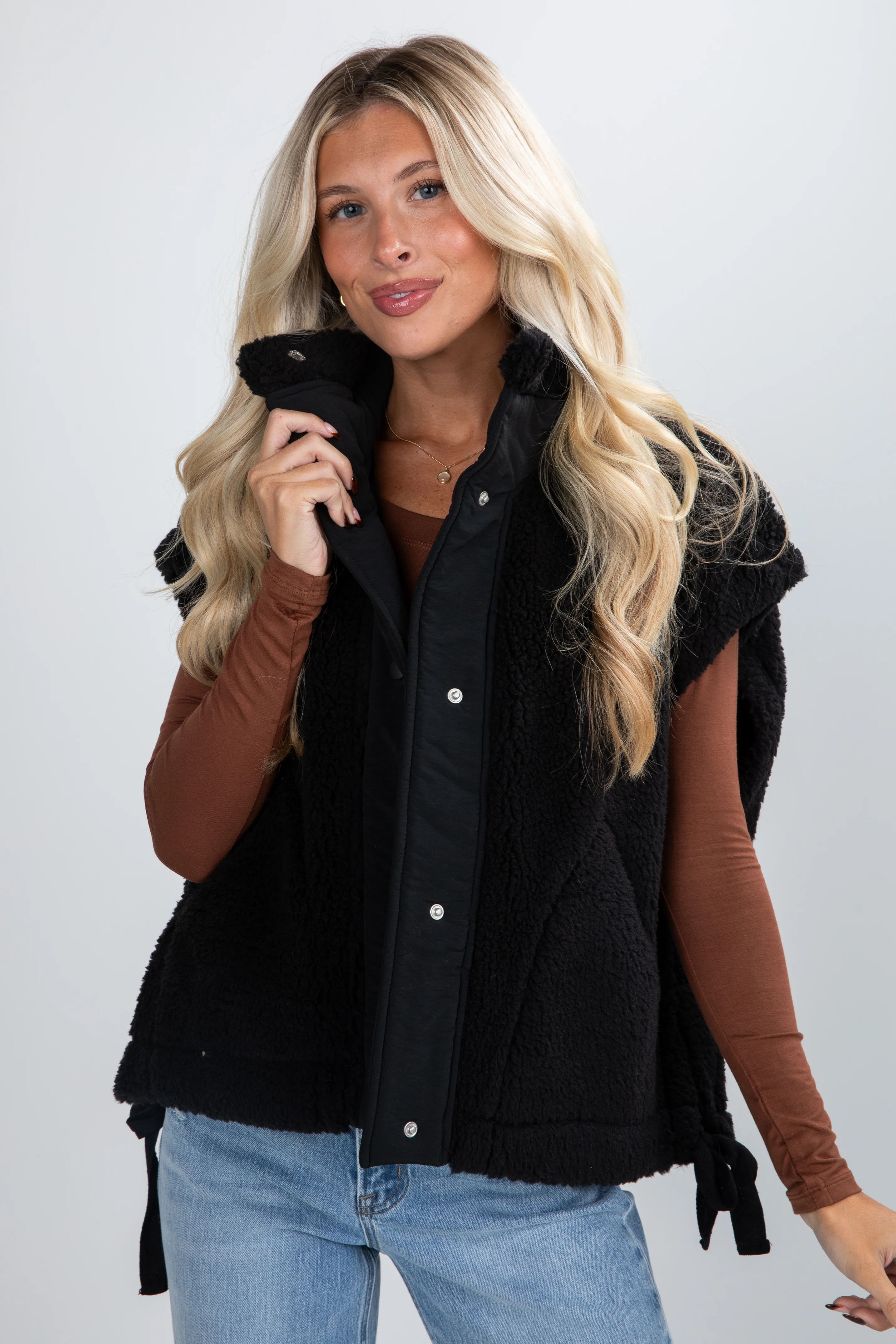 Cozy Oversized Sherpa Vest | Women's Outerwear | ShopDressUp | Dress Up