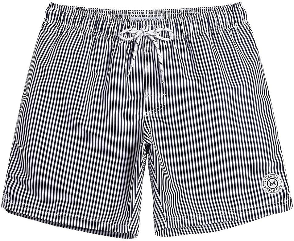 maamgic 7" Swim Shorts Mens Quick Dry Swim Trunks with Mesh Lining Teen Funny Print Swimwear Swim... | Amazon (US)