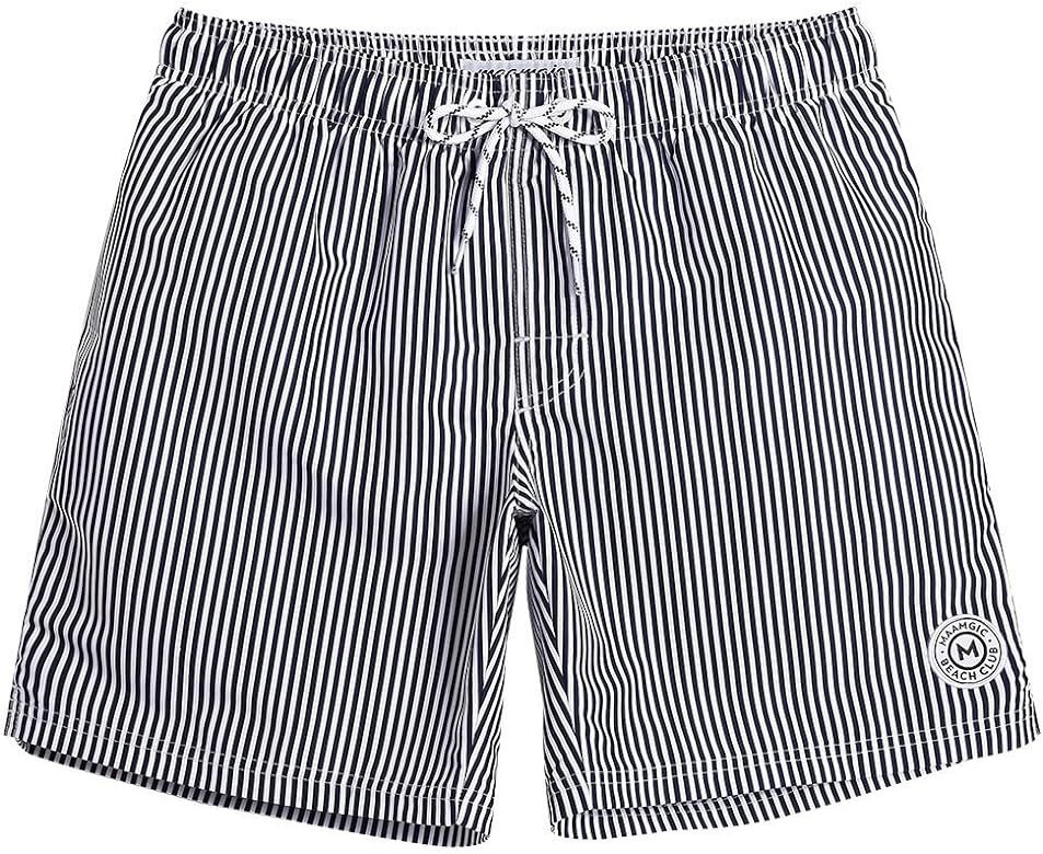 maamgic 7" Swim Shorts Mens Quick Dry Swim Trunks with Mesh Lining Teen Funny Print Swimwear Swim... | Amazon (US)