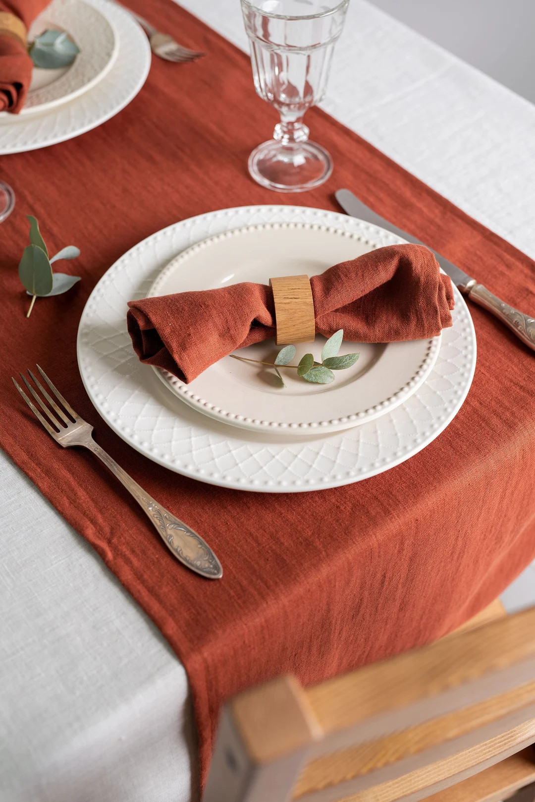 Redwood Linen Napkins. Softened Linen Napkins Set. Wedding Napkins. Dinner Napkins. Cocktail Napk... | Etsy (US)