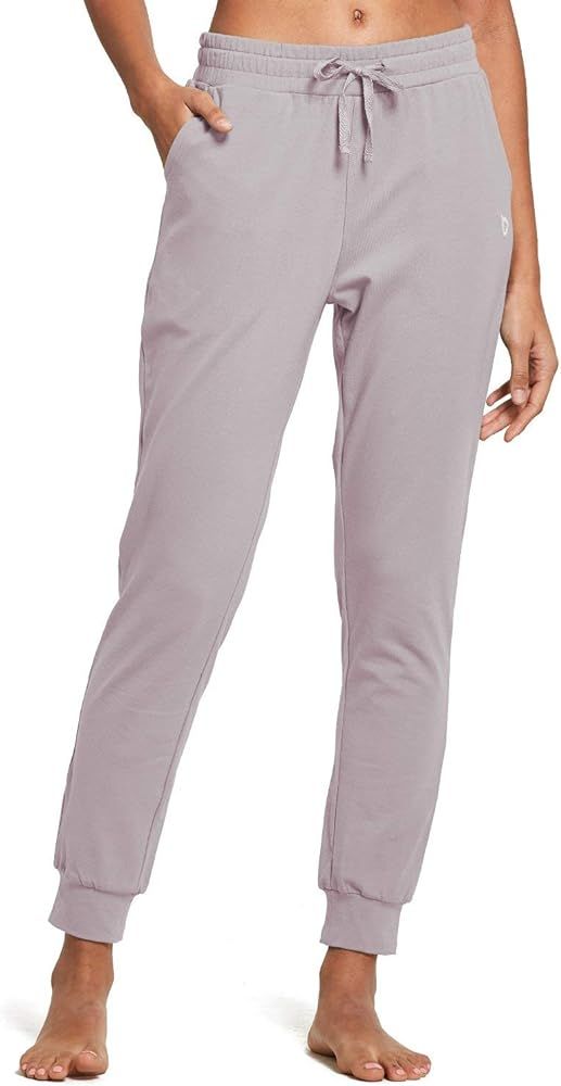 BALEAF Women's Cotton Sweatpants Lightweight Joggers Pants Tapered Active Yoga Lounge Casual Pant... | Amazon (US)